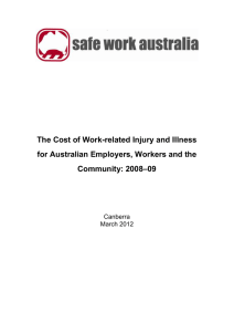 The cost of work-related injury and illness for Australian employers