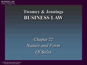 Twomey & Jennings BUSINESS LAW
