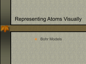 Bohr Model and Bonding