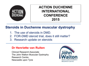 Steroids in Duchenne Muscular Dystrophy – Henriette van Ruiten
