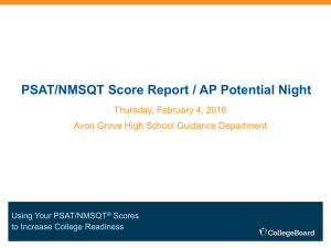 PSAT/AP Potential Night - Avon Grove School District