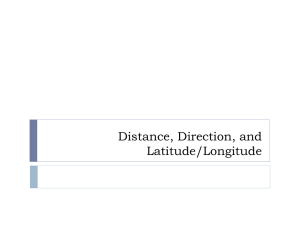 Distance, Direction, and Latitude/Longitude