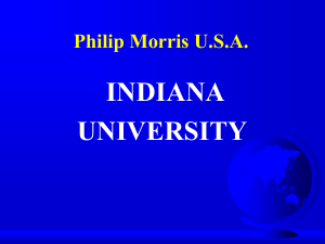 Philip Morris USA - Indiana University