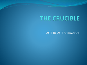 Crucible Act 1 Period 2