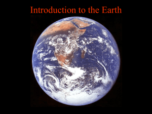 Introduction to the Earth