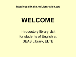 Angol-Amerikai Intézet Könyvtára=SEAS Library