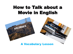 How to Talk about a Movie in English