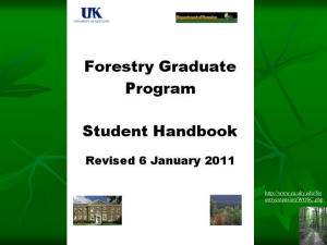 06 January 2011 Revision - UK College of Agriculture