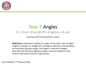 Slides: Year 7 - Angles