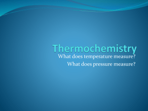 Thermochemistry Notes