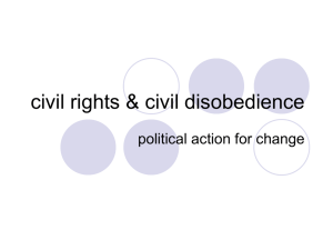 Civil Rights & Civil Disobedience