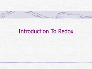 Introduction To Redox