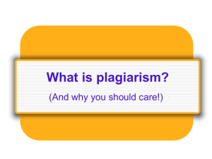 What is plagiarism? - Black River School District