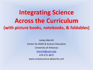 Integrating Science Across the Curriculum