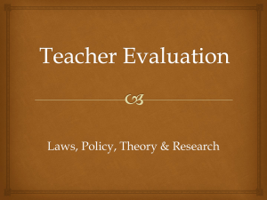 Teacher Evaluation Presentation Final