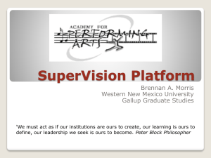 SuperVision Platform - Western New Mexico University