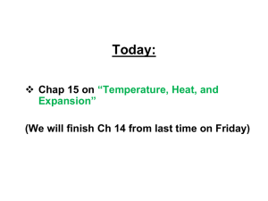 Chapter 15: Heat