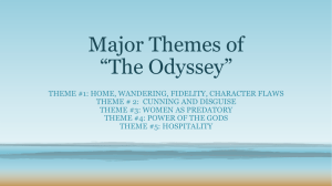 Major Themes of "The Odyssey" PPT