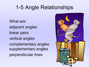 Angle Pairs 3-3C