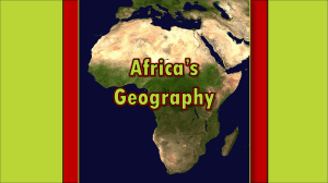 Geography of Africa PPT