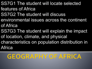 Notes - Geography of Africa