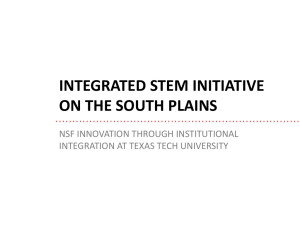 TTU_WestatMeeting2015 - Institutional Integration and Innovation