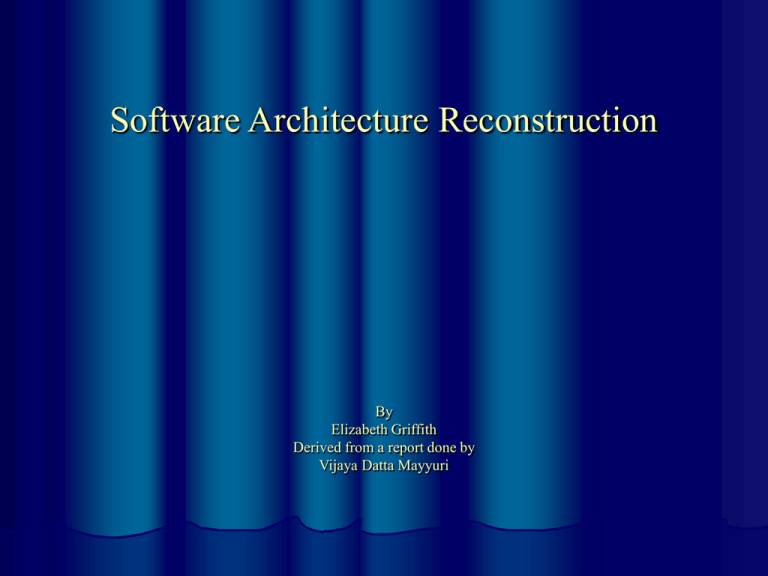 software-architecture-reconstruction