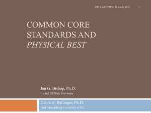 Common Core Standards and Physical Education