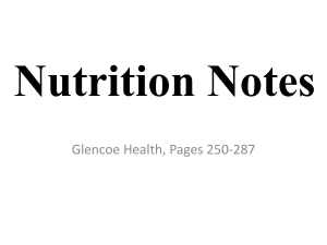 Nutrition Notes - Centerville Public Schools