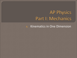 AP Physics Part I: Mechanics