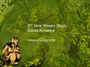 2nd Nine Weeks Study Guide Answers