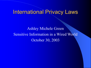 International Privacy Laws