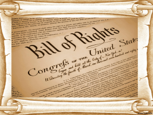 The Bill of Rights - Livingston Public Schools