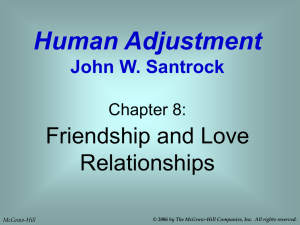 Chapter 8: Friendship & Love Relationships