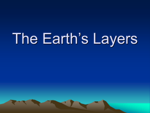 The Earth's Layers