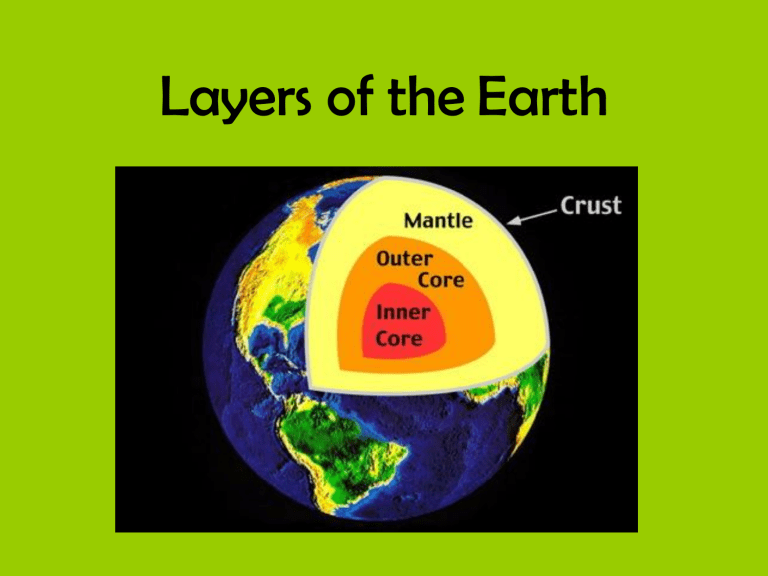 Interior of the Earth: Core, Mantle and Crust - UPSC