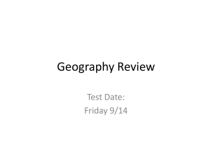 Geography Test Review