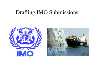 Drafting IMO Submissions: Ships' Routing and Reporting Systems
