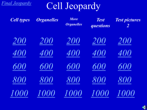 Cell Jeopardy 1