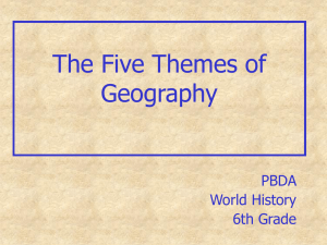 2 - Five Themes of Geography - FL