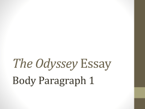 The Odyssey Essay