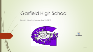 Powerpoint for staff - Garfield High School