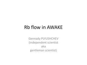 Rb flow in AWAKE