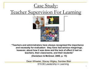 Supervising for Learning