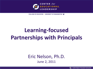 Learning-focused Partnerships with Principals