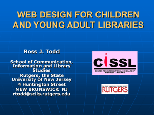 C. Creating effective library web sites for children and young adults