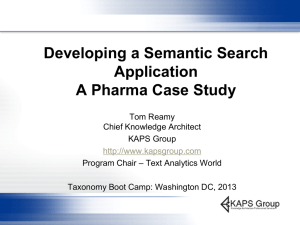 Developing a Semantic Search Application