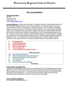US I Honors Course Syllabus 14