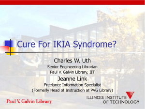 Cure For IKIA Syndrome?