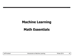 Machine Learning Introduction